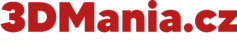 Logo 3DMania.cz v červené barvě